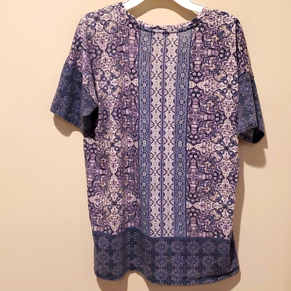 ❤ LUCKY BRAND BOHO PRINT T SHIRT/TOP, SMALL - Picture 4 of 4
